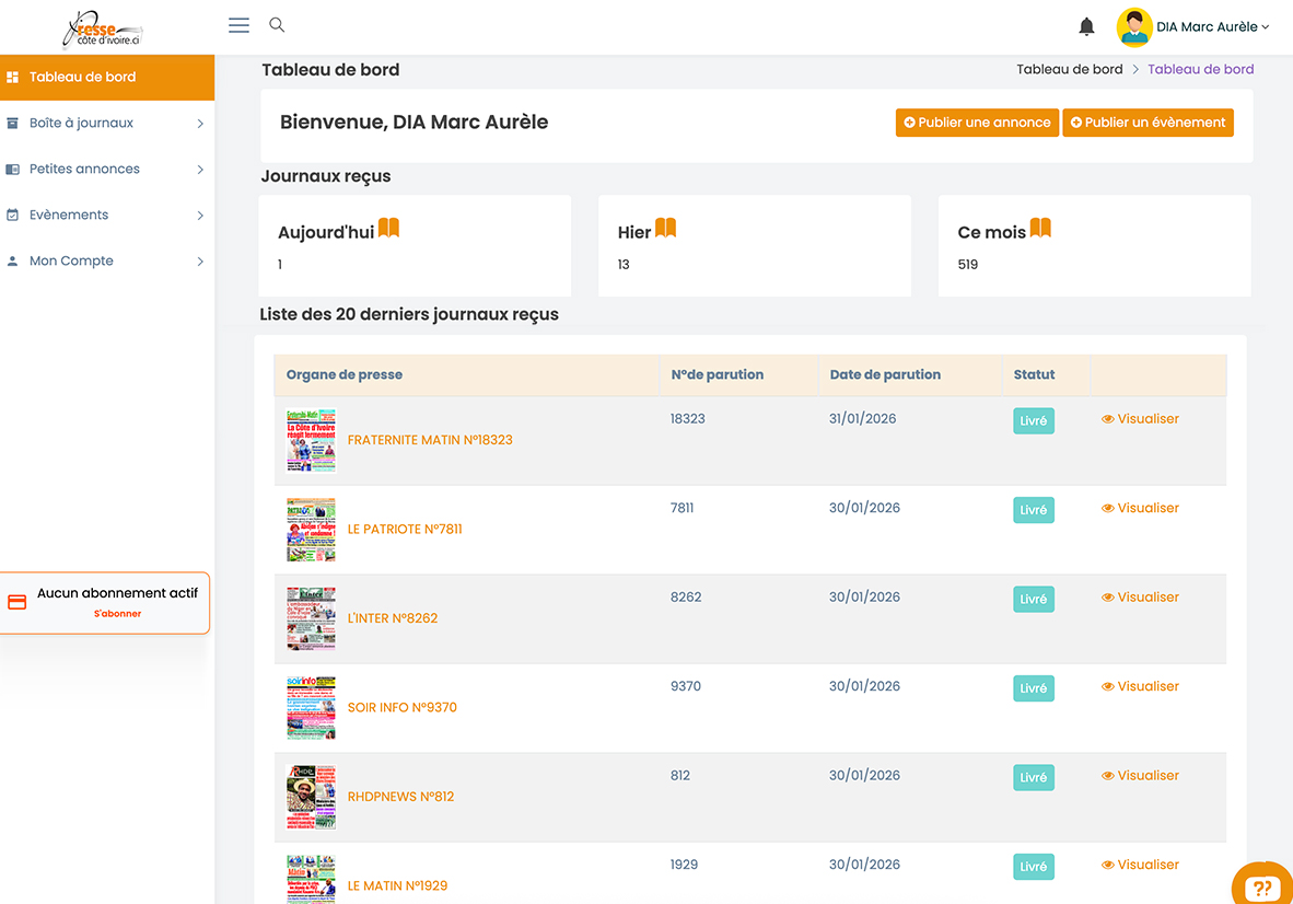 Quand Tinitz digitalise  la presse ivoirienne - Image 3