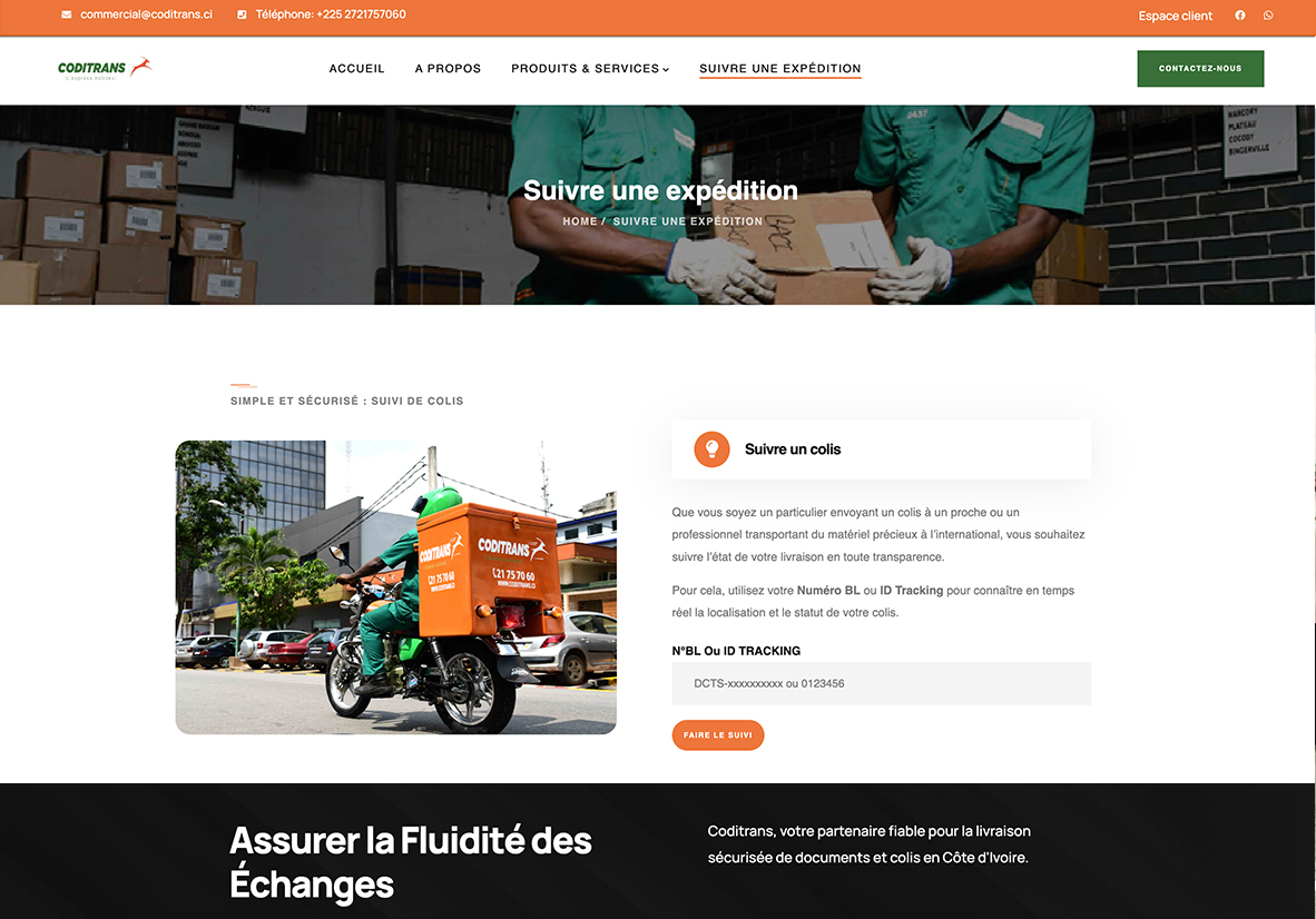 Création du site internet de CODITRANS - Image 3