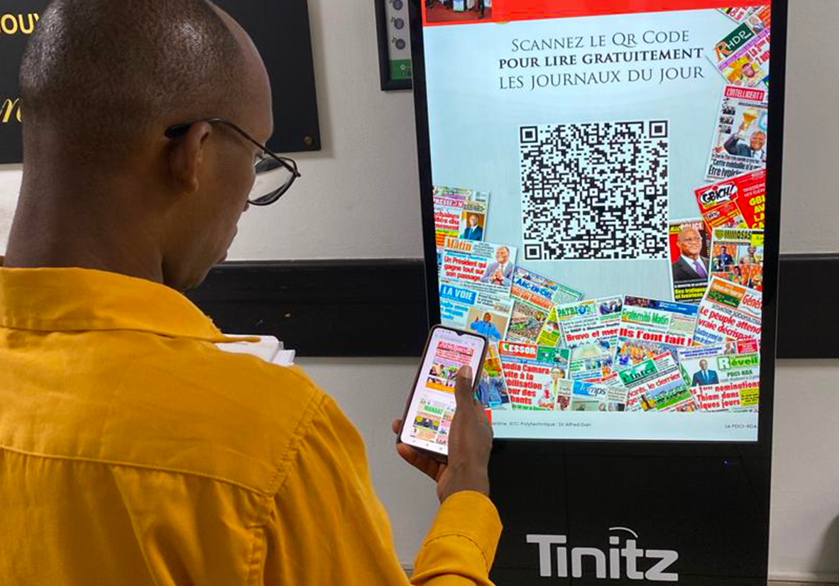 Borne Presse Digitale : Tinitz ouvre l’ère du phygital pour la presse ivoirienne - Image 2