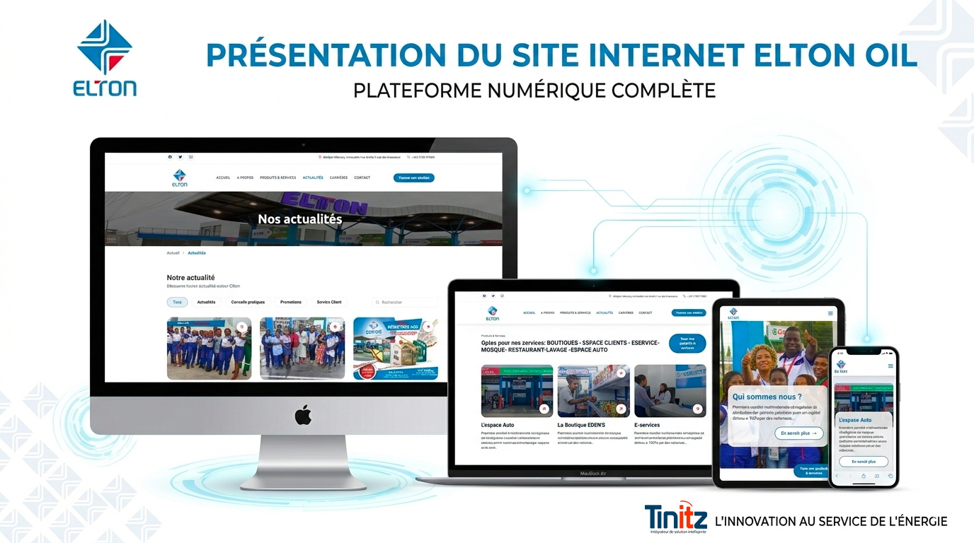 Refonte et digitalisation du site web d’ELTON OIL par Tinitz