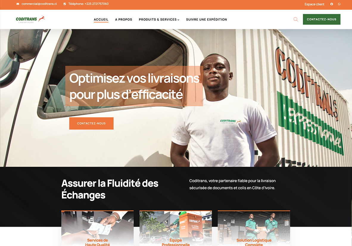 Création du site internet de CODITRANS - Image 4